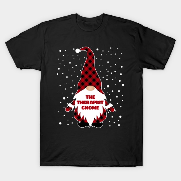 The Therapist Gnome Matching Family Christmas Pajama T-Shirt by Hancy